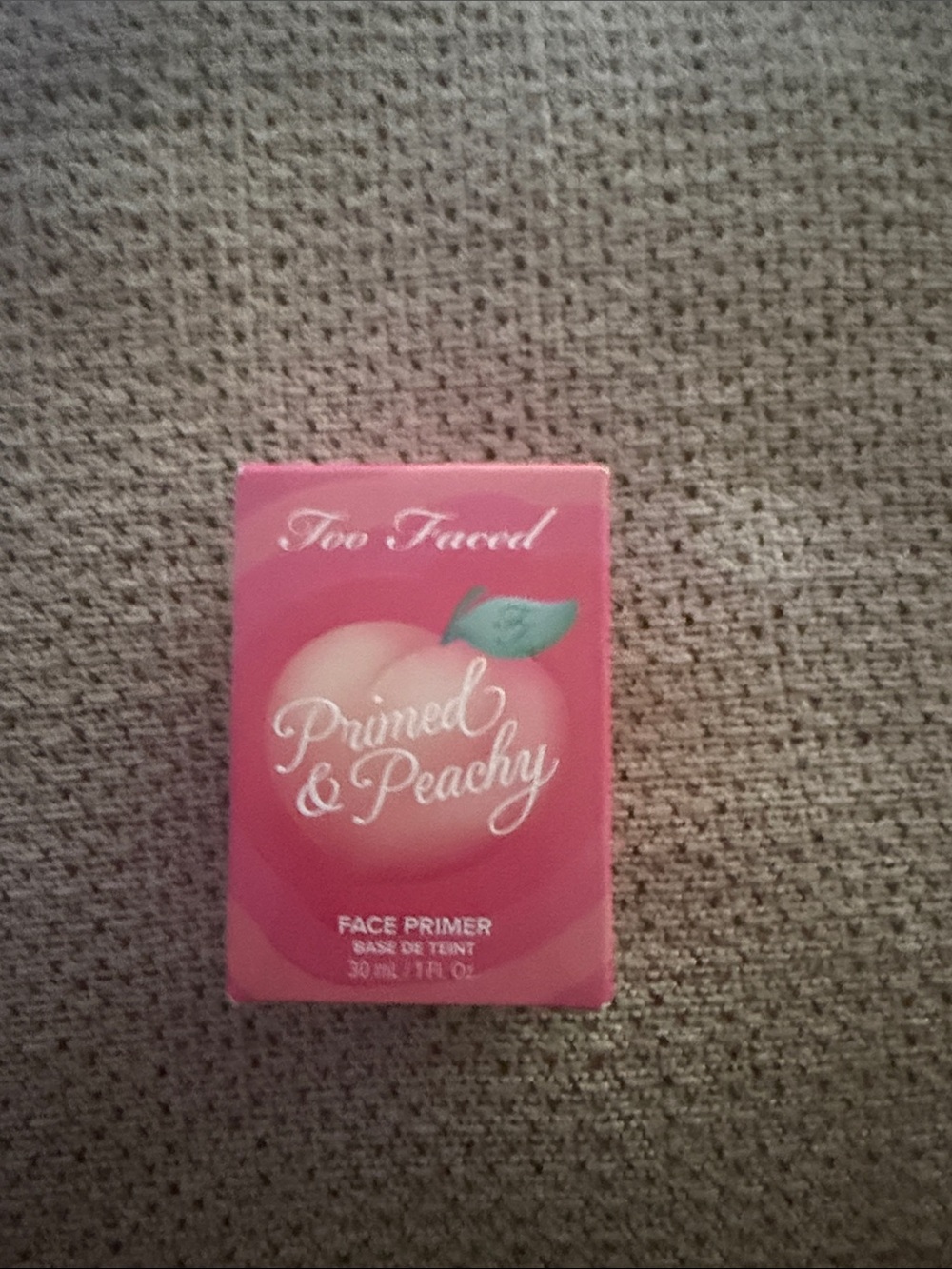 Too Faced Primed & Peachy Face Primer - Peach Pink Packaging